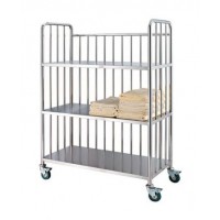 Тележка-стеллаж ОЛДАК для прачечной из нержавейки ТП 20