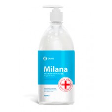 Жидкое мыло "Milana антибактериальное" с дозатором (флакон 1000 мл) Grass