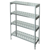 Стеллаж решетчатый 4-х уровневый С-4Р-0,6/1,2/1,6 ОЦ МХМ