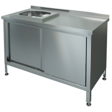 Стол-тумба купе с мойкой СТКМП-1-1200*600 (мойка справа) МХМ