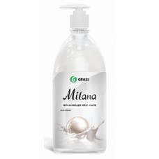 Крем-мыло жидкое увлажняющее "Milana жемчужное" (флакон 1000 мл) Grass