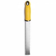 Терка Premium Classic для цедры и сыра, нерж.сталь, ручка пластиковая, цвет желтый